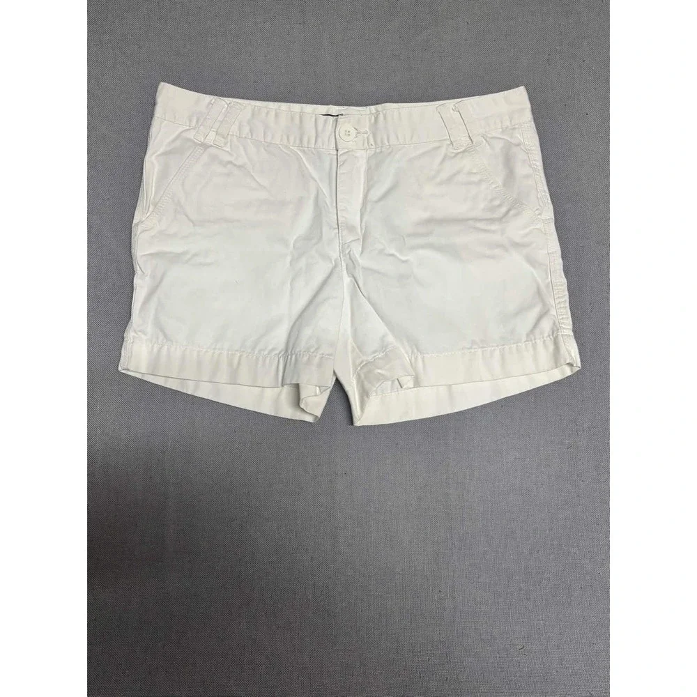 Calvin Klein Jeans Womens Size 12 Shorts White 100% Cotton Chino Casual Summer